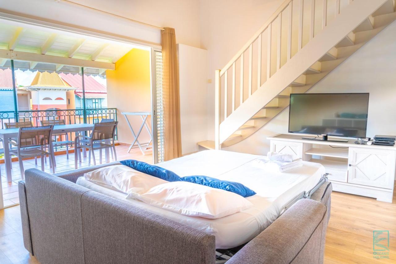 Superbe Appartement En Duplex En Residence - Caye D'Argent Ле-Гозье Экстерьер фото